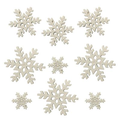 Buttons Galore 60+ Assorted Snowflake Theme Button Bundle for Sewing & Crafts - Set of 6 Button Packs Image 2