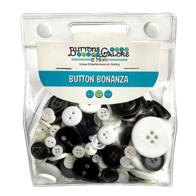 Buttons Galore Black & White Craft & Sewing Buttons - Tuxedo - 8 oz. Image 1