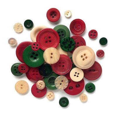 Buttons Galore Christmas Craft & Sewing Buttons - Country Christmas - 8 oz. Image 1