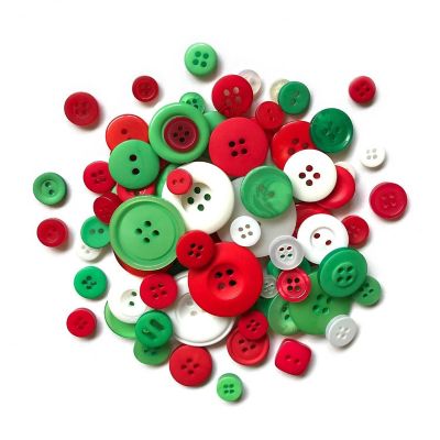 Buttons Galore Christmas Craft & Sewing Buttons in Mason Jar - 3.5 oz Image 1