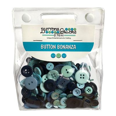 Buttons Galore Colorful Craft & Sewing Buttons - Ocean Blue - 8 oz. Image 1