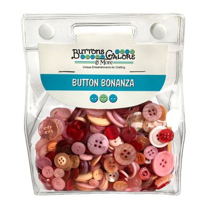 Buttons Galore Colorful Craft & Sewing Buttons - Vintage Rose - 8 oz. Image 1