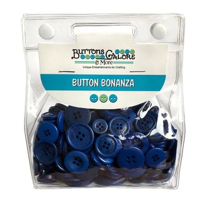 Buttons Galore Craft & Sewing Buttons - Blue - 8 oz. Image 1