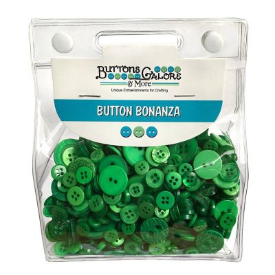 Buttons Galore Craft & Sewing Buttons - Green - 8 oz. Image 1