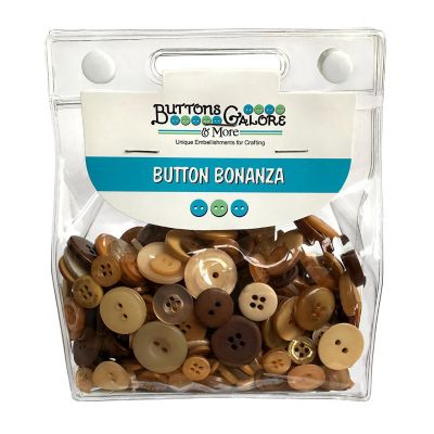 Buttons Galore Craft & Sewing Buttons - Natural Colors - 8 oz. Image 1
