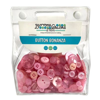 Buttons Galore Craft & Sewing Buttons - Pink - 8 oz. Image 1