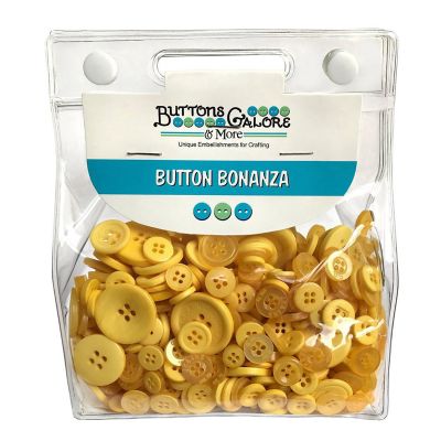 Buttons Galore Craft & Sewing Buttons - Yellow - 8 oz. Image 1