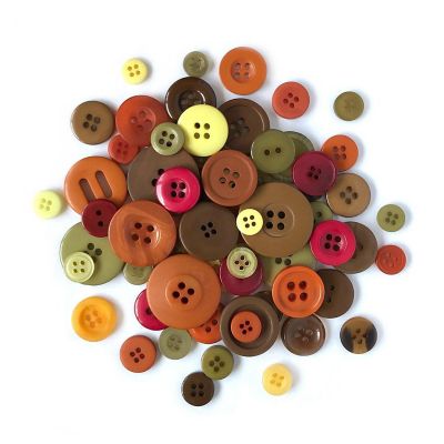 Buttons Galore Harvest Craft & Sewing Buttons in Mason Jar - 3.5 oz Image 1