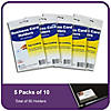 C-Line Self-Adhesive Business Card Holder, Top Load, 2" x 3-1/2", 10 Per Pack, 5 Packs Image 2