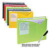 C-Line Write-On Poly File Jackets, Assorted Colors, 11" x 8.5", Box of 25 Image 1