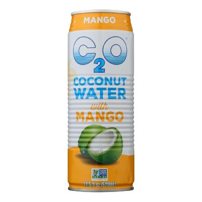 C2O - Pure Coconut Water - Mango - Case of 12 - 17.5 fl oz. Image 1