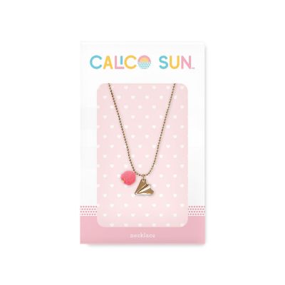 CALICO SUN Emma Necklace - Gold Paper Airplane Image 1