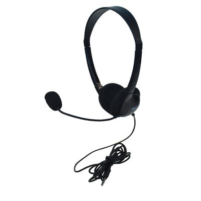 Califone 3065AVT Lightweight On-Ear Headset with Gooseneck Microphone, 3.5mm Plug, Black Image 2