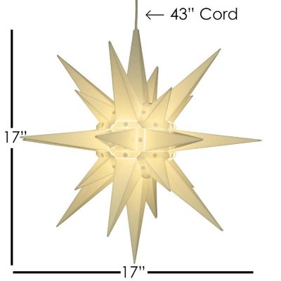 CandleCup Moravian Star Christmas Holiday Outdoor Light Decoration- 18 inches Image 1