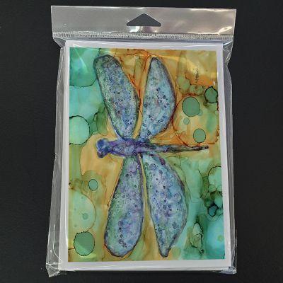 Caroline's Treasures Abstract Dragonfly Greeting Cards and Envelopes Pack of 8, 7 x 5, Insects Image 2