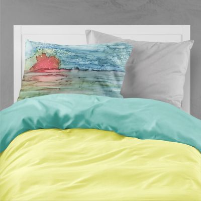 Caroline's Treasures Abstract Sunset on the Water Fabric Standard Pillowcase, 30 x 20.5, Nautical Image 1