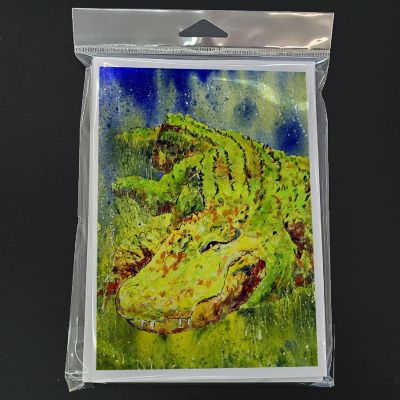 Caroline's Treasures Alligator Greeting Cards and Envelopes Pack of 8, 7 x 5, Reptiles Image 2