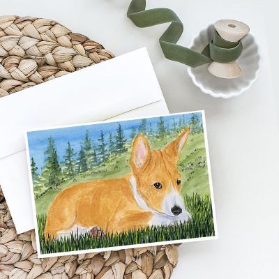 Caroline's Treasures Basenji Greeting Cards and Envelopes Pack of 8, 7 x 5, Dogs Image 1
