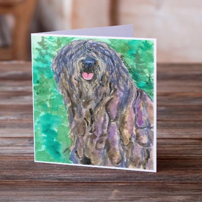 Caroline's Treasures Bergamasco Sheepdog Greeting Cards and Envelopes Pack of 8, 7 x 5, Dogs Image 1