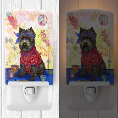 Caroline's Treasures Cairn Terrier Hippie Dippie Ceramic Night Light, 4 x 6, Dogs Image 1