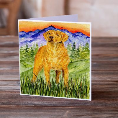 Caroline's Treasures Chesapeake Bay Retriever Greeting Cards and Envelopes Pack of 8, 7 x 5, Dogs Image 1