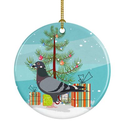 Caroline's Treasures, Christmas Ceramic Ornament, Birds, Racing Pigeon, 2.8x2.8 Image 1