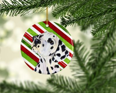 Caroline's Treasures, Christmas Ceramic Ornament, Dogs, Dalmatian, 2.8x2.8 Image 1