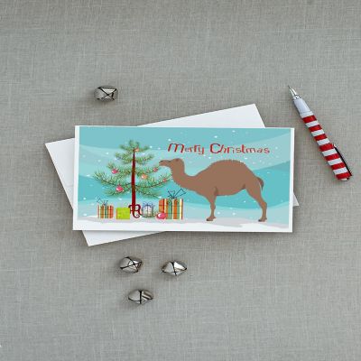 Caroline's Treasures Christmas, F1 Hybrid Camel Christmas Greeting Cards and Envelopes Pack of 8, 7 x 5, Wild Animals Image 2