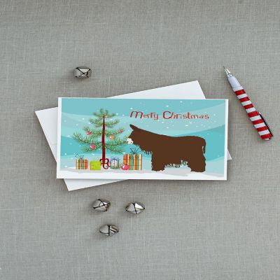 Caroline's Treasures Christmas, Poitou Poiteuin Donkey Christmas Greeting Cards and Envelopes Pack of 8, 7 x 5, Farm Animals Image 2