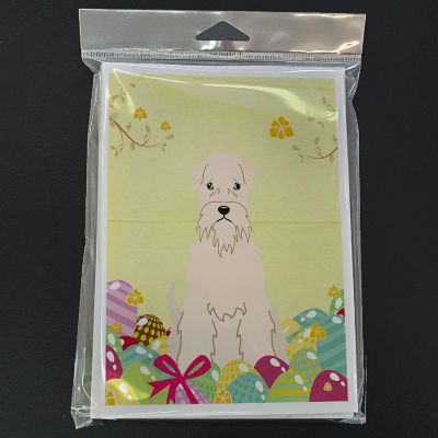 Caroline's Treasures Easter, Easter Eggs Soft Coated Wheaten Terrier Greeting Cards and Envelopes Pack of 8, 7 x 5, Dogs Image 2