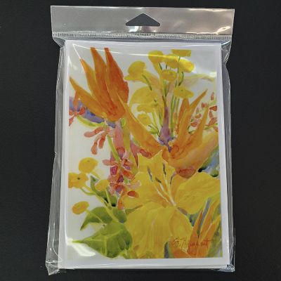 Caroline's Treasures Flower - Bird of Paradise Greeting Cards and Envelopes Pack of 8, 7 x 5, Flowers Image 2