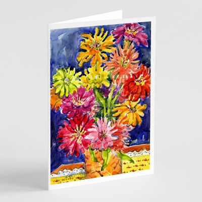 Caroline's Treasures Flower - Gerber Daisies Greeting Cards and Envelopes Pack of 8, 7 x 5, Flowers Image 1