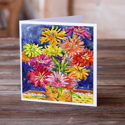 Caroline's Treasures Flower - Gerber Daisies Greeting Cards and Envelopes Pack of 8, 7 x 5, Flowers Image 1