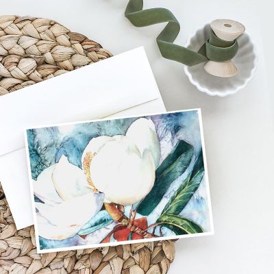 Caroline's Treasures Flower - Magnolia Greeting Cards and Envelopes Pack of 8, 7 x 5, Flowers Image 1