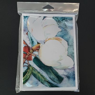 Caroline's Treasures Flower - Magnolia Greeting Cards and Envelopes Pack of 8, 7 x 5, Flowers Image 2