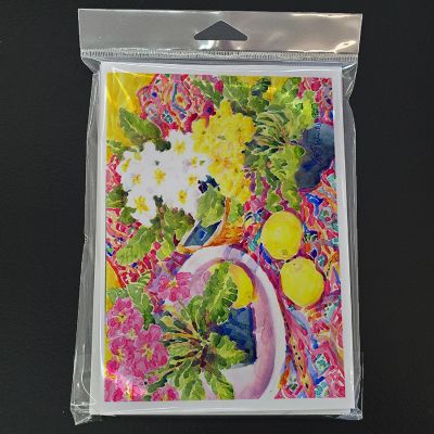Caroline's Treasures Flower - Primroses Greeting Cards and Envelopes Pack of 8, 7 x 5, Flowers Image 2