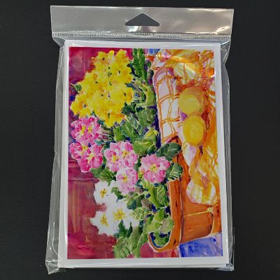 Caroline's Treasures Flower - Primroses Greeting Cards and Envelopes Pack of 8, 7 x 5, Flowers Image 2