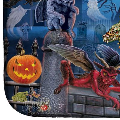 Caroline's Treasures Halloween, Littlest Witch's Halloween Party Dish Drying Mat, 14 x 21, Seasonal Image 3