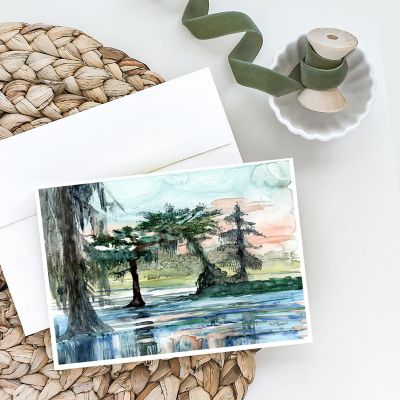Caroline's Treasures In the Swamp Greeting Cards and Envelopes Pack of 8, 7 x 5, Nautical Image 1