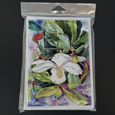 Caroline's Treasures Magnolia Greeting Cards and Envelopes Pack of 8, 7 x 5, Flowers Image 2