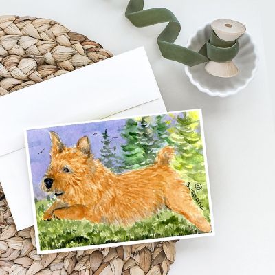 Caroline's Treasures Norwich Terrier Greeting Cards and Envelopes Pack of 8, 7 x 5, Dogs Image 1