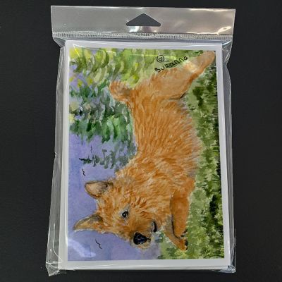 Caroline's Treasures Norwich Terrier Greeting Cards and Envelopes Pack of 8, 7 x 5, Dogs Image 2