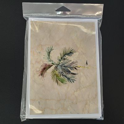 Caroline's Treasures Palm Tree #4 Greeting Cards and Envelopes Pack of 8, 7 x 5, Flowers Image 2