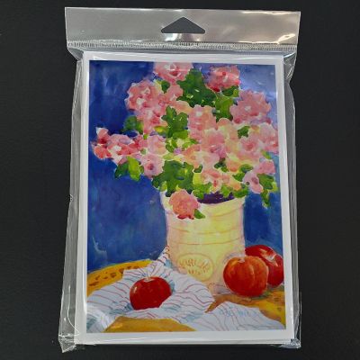 Caroline's Treasures Pink Bouquet of Flowers Greeting Cards and Envelopes Pack of 8, 7 x 5, Flowers Image 2