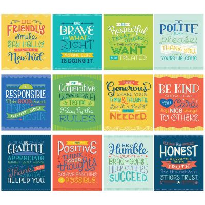 Carson Dellosa Education Mini Posters Positive Character Traits Poster Set Image 1