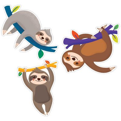 Carson Dellosa Education Sloths Cut Outs Image 1