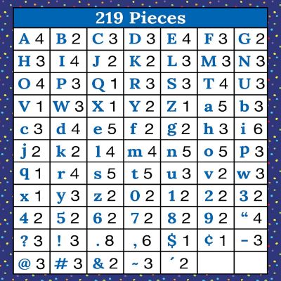 Carson Dellosa EZ Letter Combo Pack, Pre-Punched Letters, Numbers, and Symbol Cutouts for Bulletin Board Displays, Homeschool or Classroom D&#233;cor (219 pc) Image 1