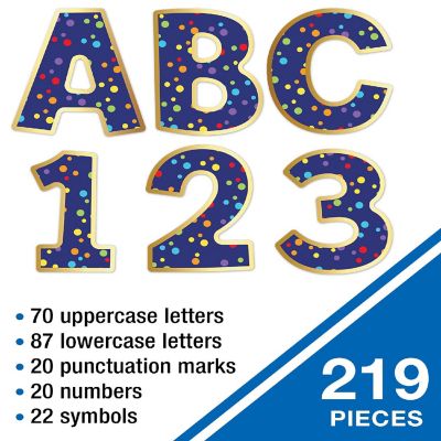 Carson Dellosa EZ Letter Combo Pack, Pre-Punched Letters, Numbers, and Symbol Cutouts for Bulletin Board Displays, Homeschool or Classroom D&#233;cor (219 pc) Image 3