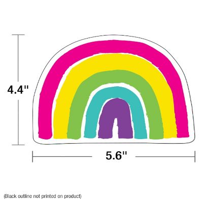 Carson Dellosa Kind Vibes 36-Piece Rainbow Bulletin Board Cutouts, Bright Rainbow Cutouts for Bulletin Board, Rainbow Classroom Cutouts, Rainbow Classroom D&#233;cor Image 2