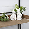 Carved Bunny (Set Of 2) 6"H, 7.5"H Resin Image 3